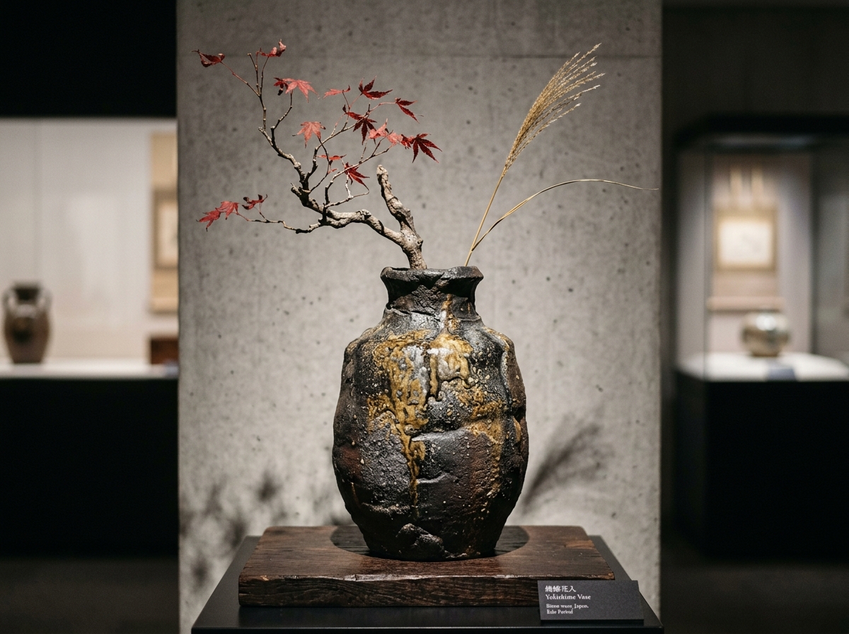 黒陶花入 寂光